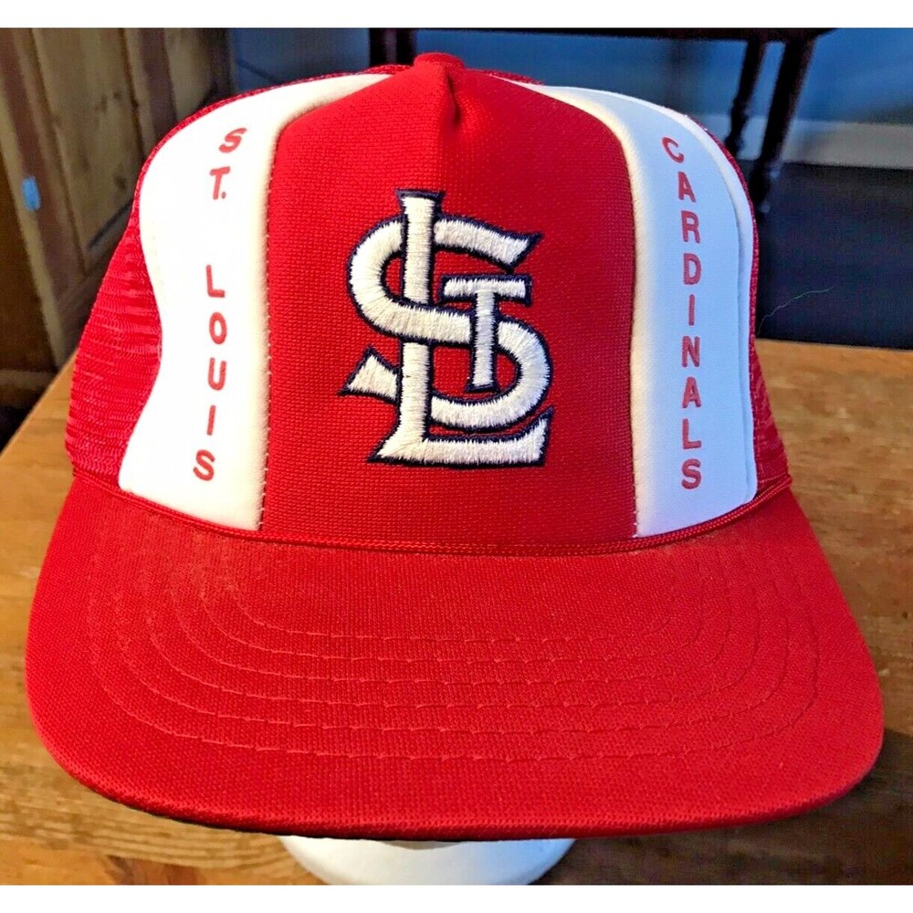 St. Louis Cardinals Snapback Hat Lucky Stripe Mesh Trucker Cord MLB Baseball